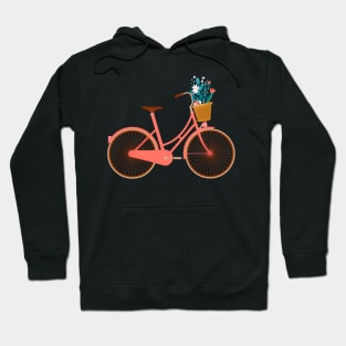 A Bike Ride through Floral Delights Hoodie